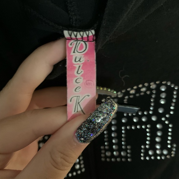 Vintage Y2k rhinestone zip up hoodie - Picture 2 of 3